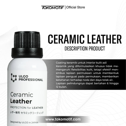 Ulgo Ceramic Leather 30 ml - Coating Kulit