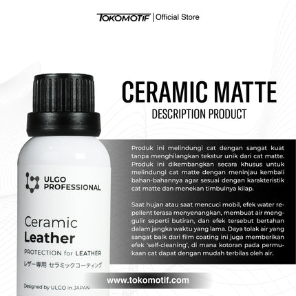 Ulgo Ceramic Matte 30 ml - Coating