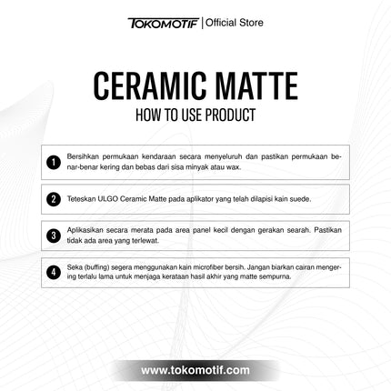 Ulgo Ceramic Matte 30 ml - Coating