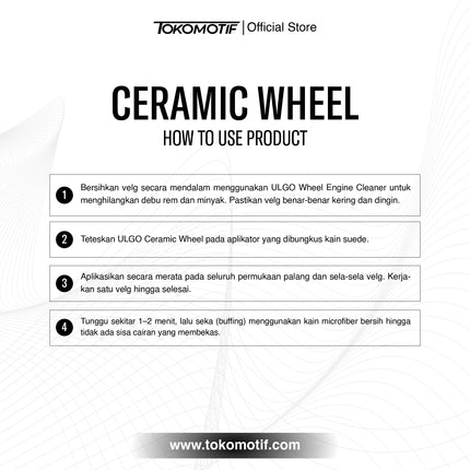 Ulgo Ceramic Wheel 30 ml - Coating Velg