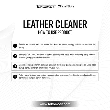 Ulgo Leather Cleaner 500 ml - Pembersih kulit