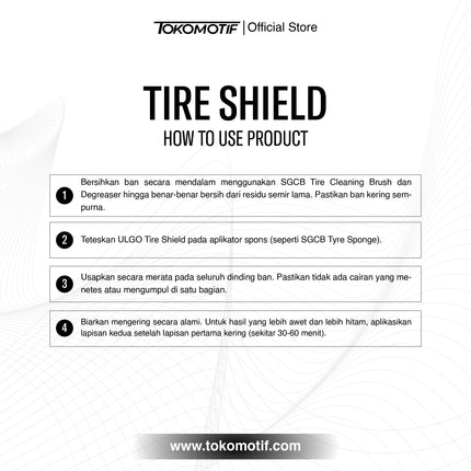 Ulgo Tire Shield 30 ml - Coating Ban