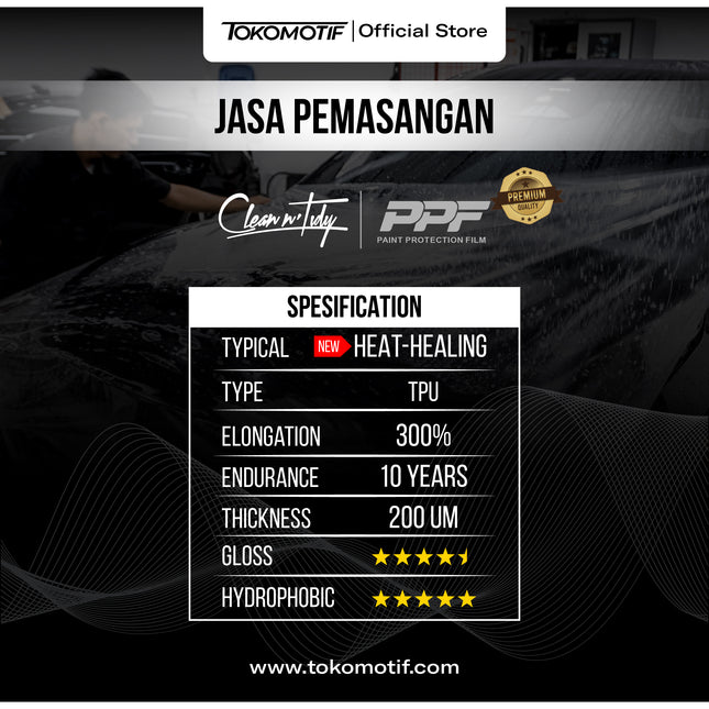 Booking Jasa Pemasangan PPF Premium Paint Protection Film Tahan Hingga 10 Tahun