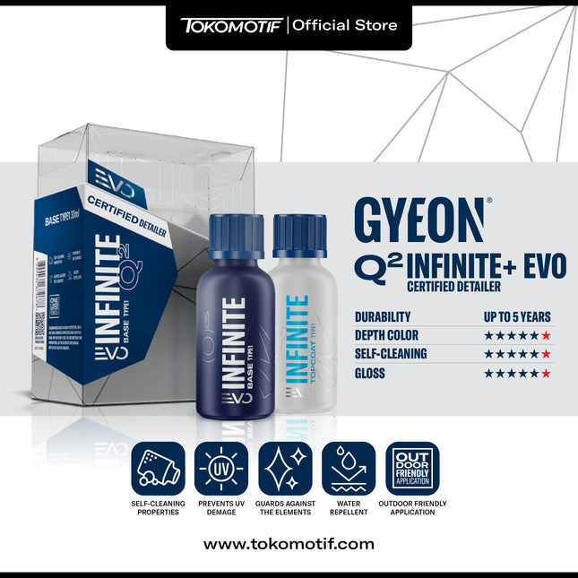 Booking Jasa Gyeon Nano Ceramic Coating Infinite+ Evo 3 Layer Daya Tahan Hingga 5 Tahun